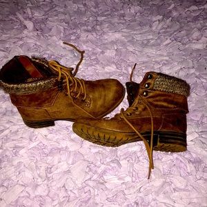 Brown ankle boots